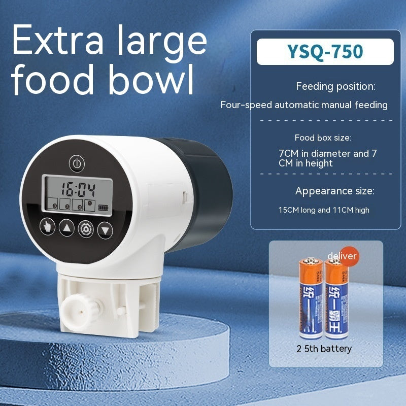 Ajexen Intelligent Fish Tank Feeder | Automatic Aquarium Feeder with Timer & USB Charging