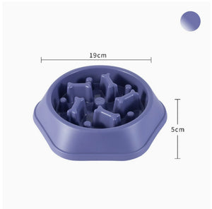 Ajexen Home Style Bone Slow Feeder Dog Bowl – Anti-Choking Design, Prevents Bloating