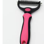 Ajexen Stainless Steel Pet Knot Comb – Hair Removal & Detangling Brush for Dogs & Cats, Double/Single-Sided Grooming Tool