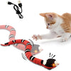 Ajexen Interactive Cat Toy Snake – Smart Sensing USB Rechargeable RC Snake with LED Eyes & Infrared Sensor